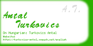 antal turkovics business card